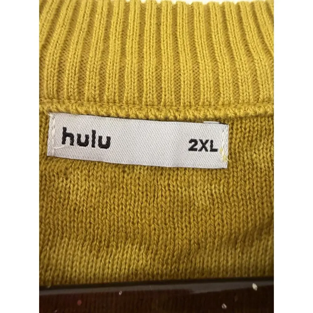 Hulu Mens Sweater Size 2XL Turtleneck Revolution Is A Mother The Great
